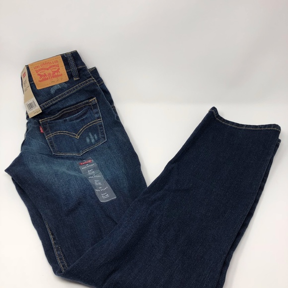 Levis 511 Boy's Patchwork Jeans Blue - Picture 6 of 8